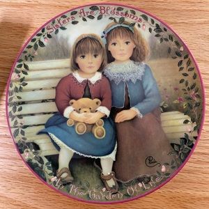 Collectible Plate—Sisters Are Blossoms In The Garden Of Life